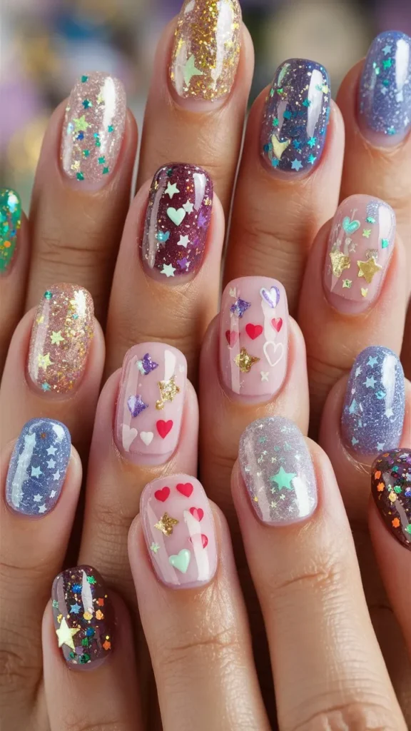 30+ Images of Cute Glitter Nail Ideas