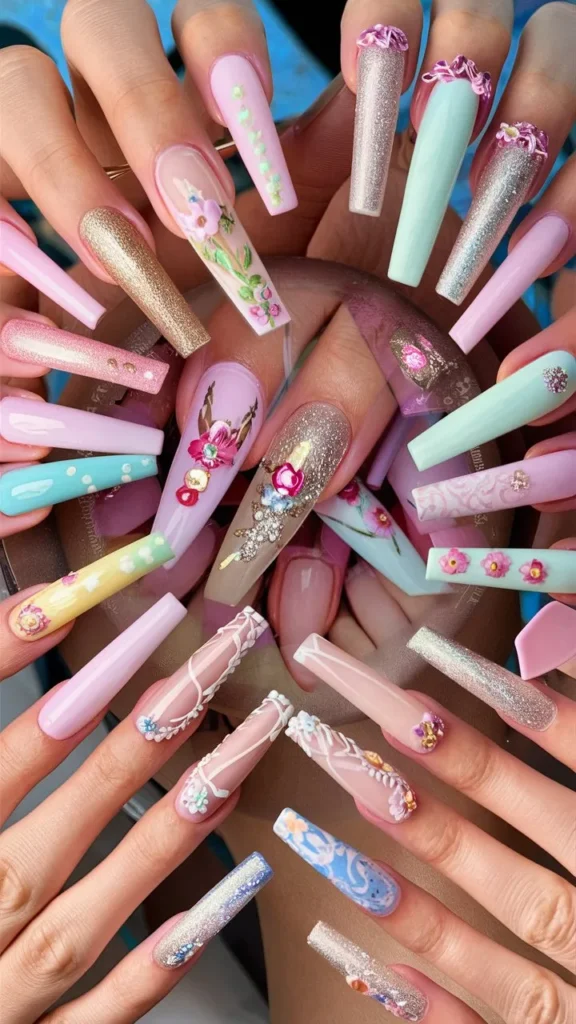 30+ Stunningly Cute Long Nail Ideas to Inspire Your Next Manicure