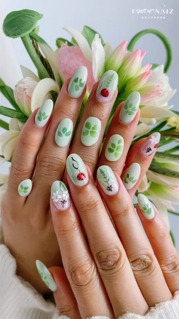 30+ Images of Cute Green Nail Ideas