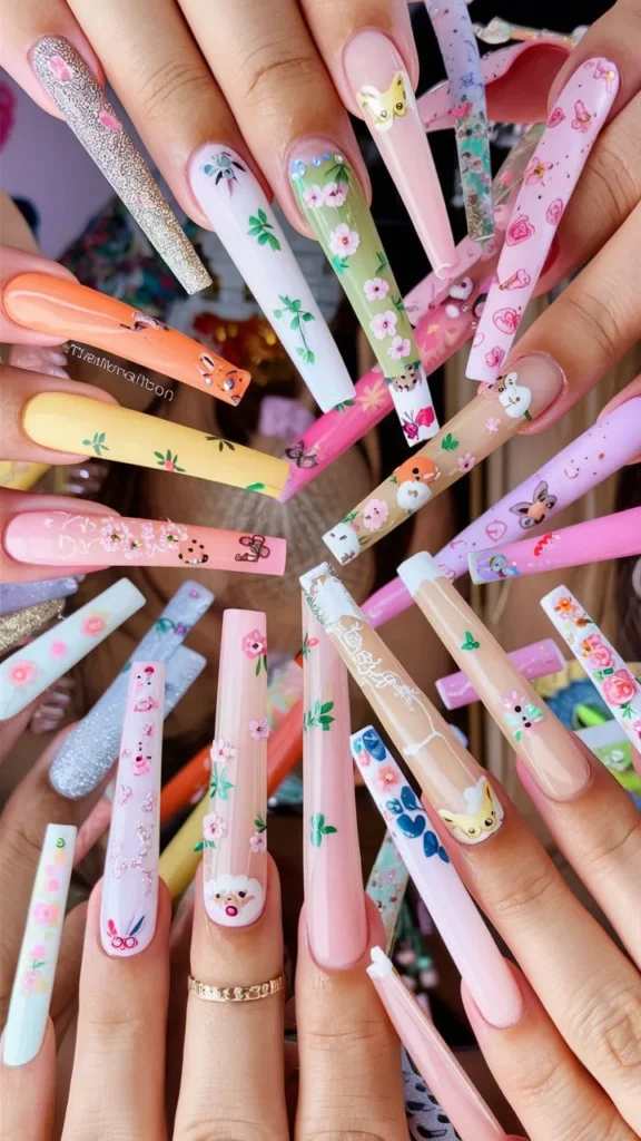 30+ Stunningly Cute Long Nail Ideas to Inspire Your Next Manicure