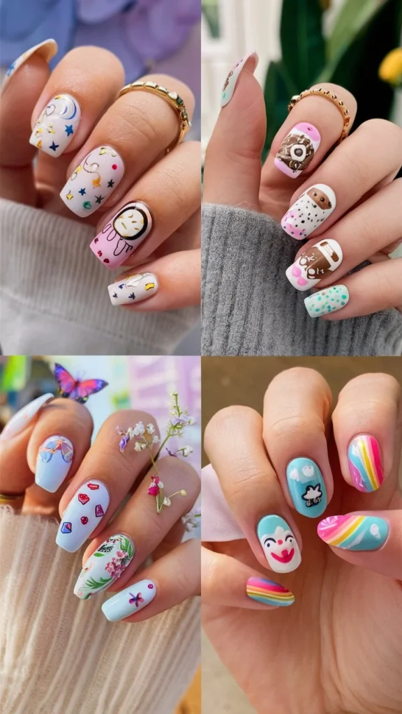 30+ Cute Nail Ideas to Spark Joy in Your Home Manicure