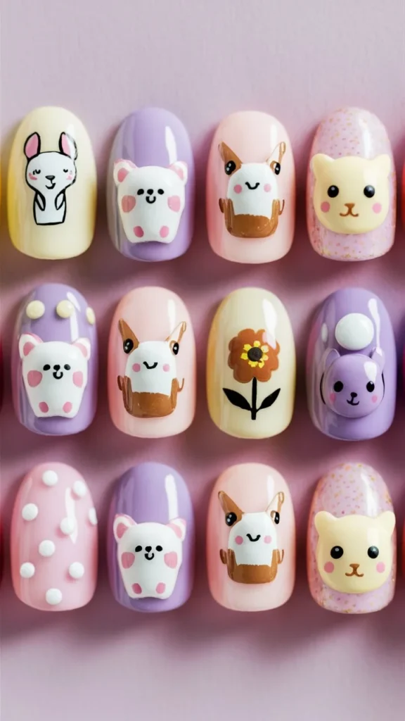 30+ Cute Nail Ideas to Spark Joy in Your Home Manicure