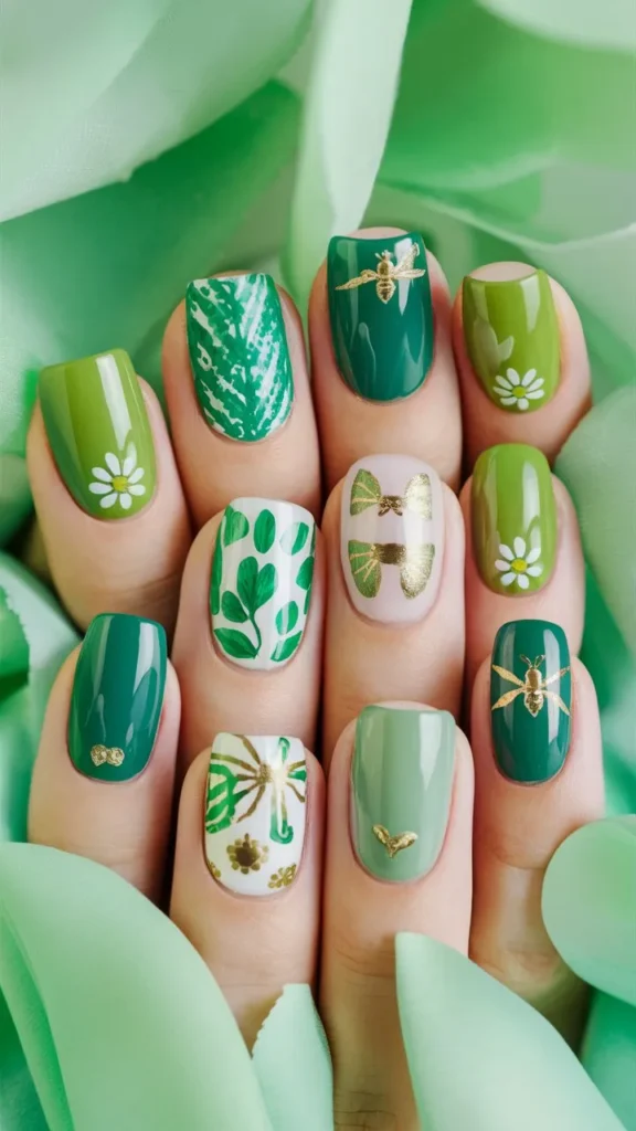 30+ Images of Cute Green Nail Ideas