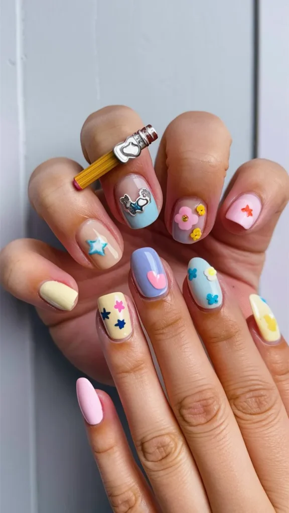 30+ Images of Cute Nail Ideas for School