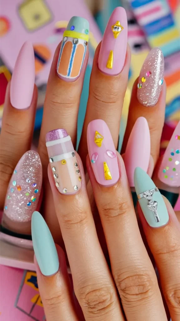 30+ Images of Cute Nail Ideas for School