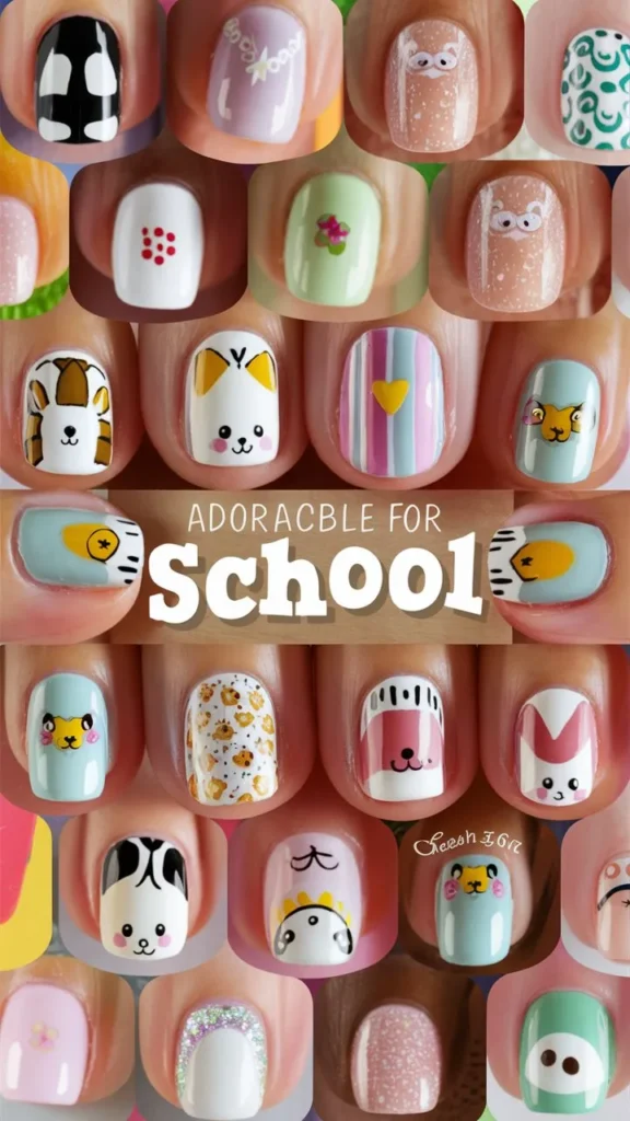 30+ Images of Cute Nail Ideas for School