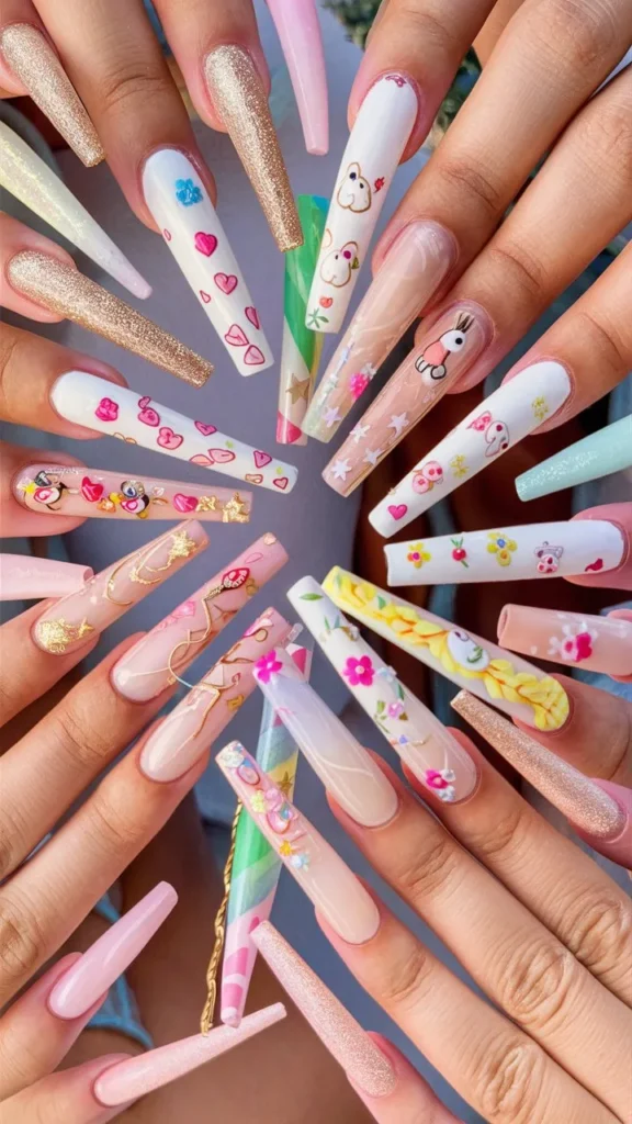 30+ Images of Cute Extra Long Nails Ideas for Bold and Beautiful Looks