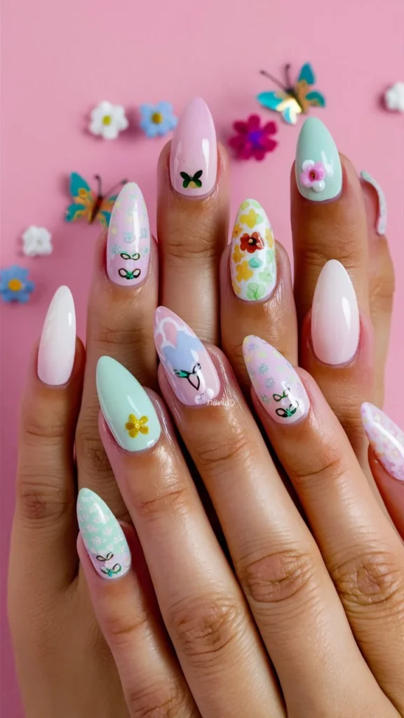 30+ Cute Nail Ideas to Spark Joy in Your Home Manicure