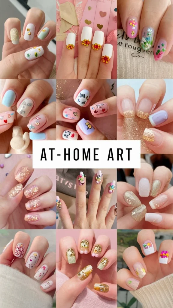 30+ Cute Nail Ideas to Spark Joy in Your Home Manicure