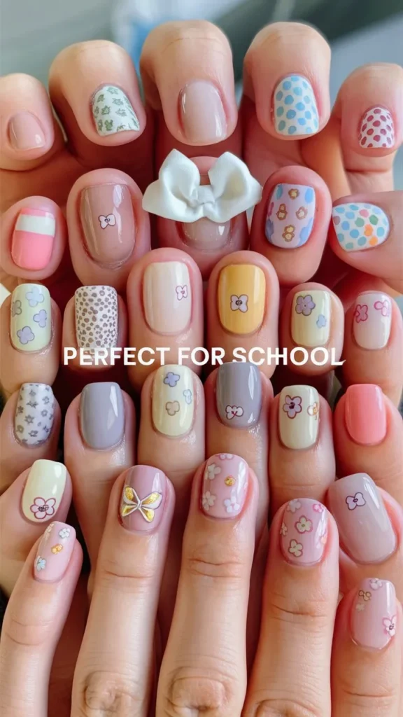 30+ Images of Cute Nail Ideas for School