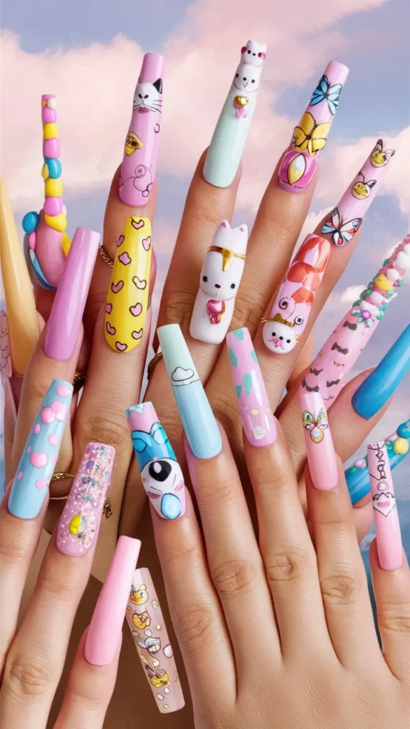 30+ Stunningly Cute Long Nail Ideas to Inspire Your Next Manicure