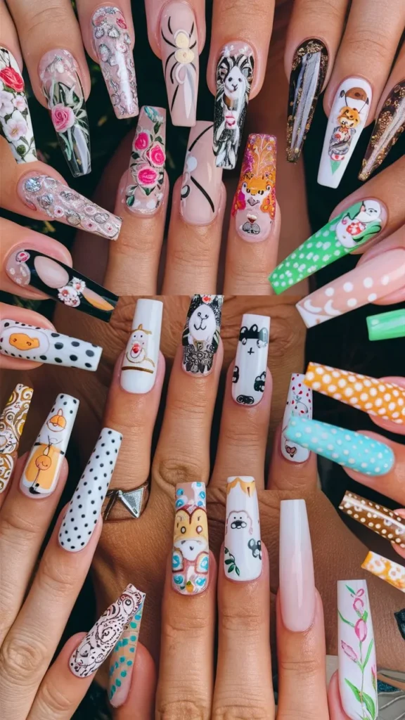 30+ Stunningly Cute Long Nail Ideas to Inspire Your Next Manicure