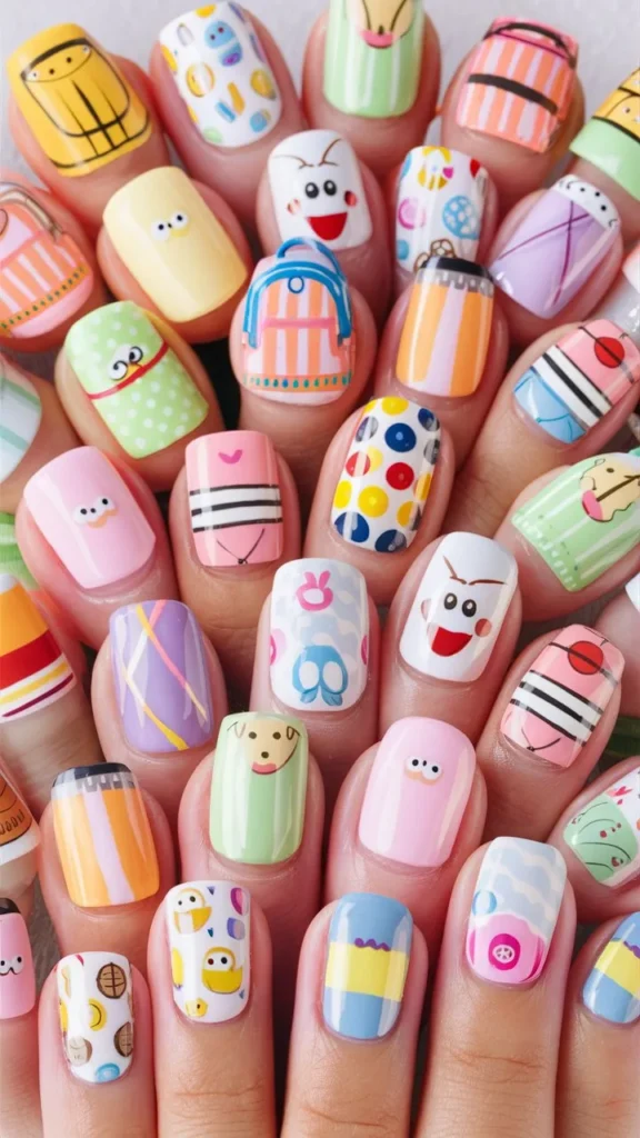 30+ Images of Cute Nail Ideas for School