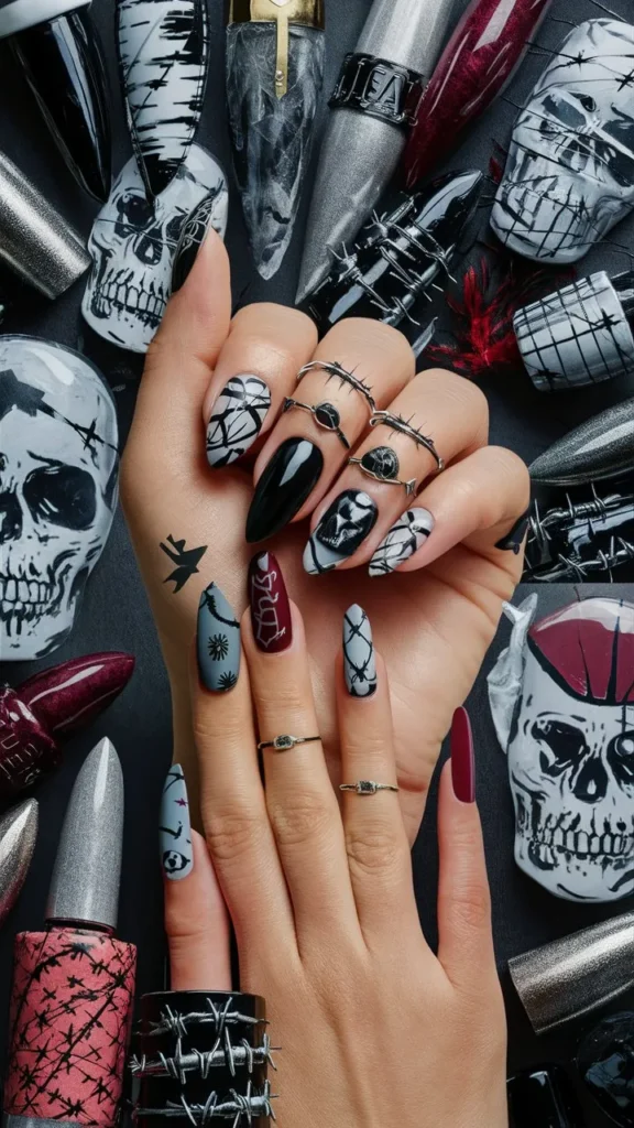 30+ Images of Cute Grunge Nail Ideas