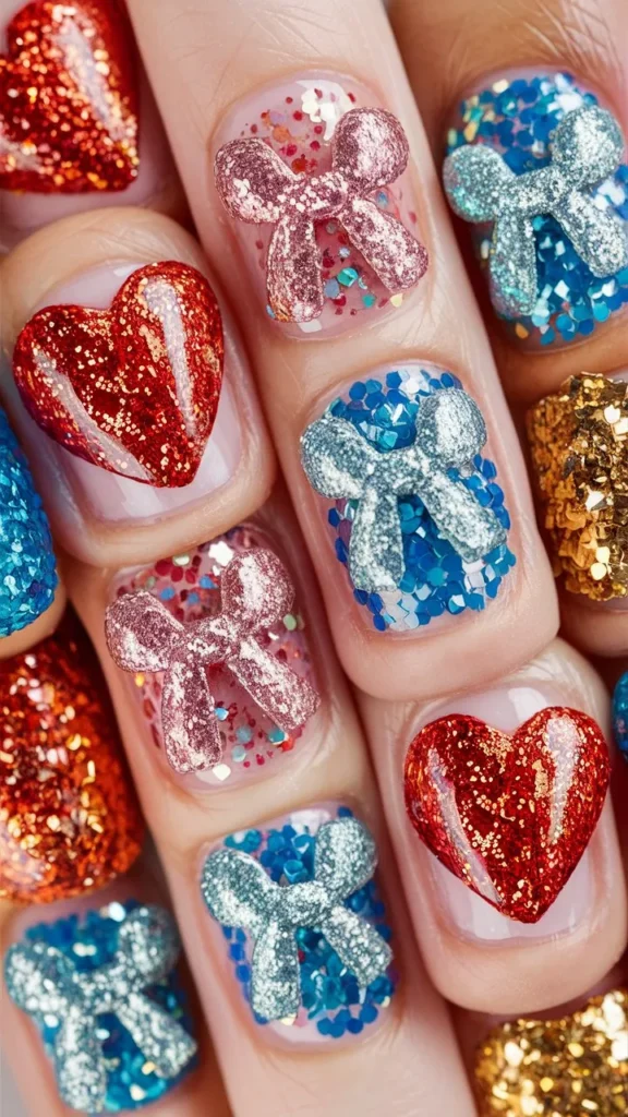 30+ Images of Cute Glitter Nail Ideas