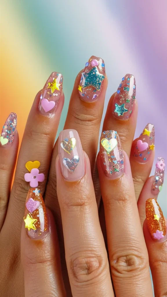 30+ Images of Cute Glitter Nail Ideas