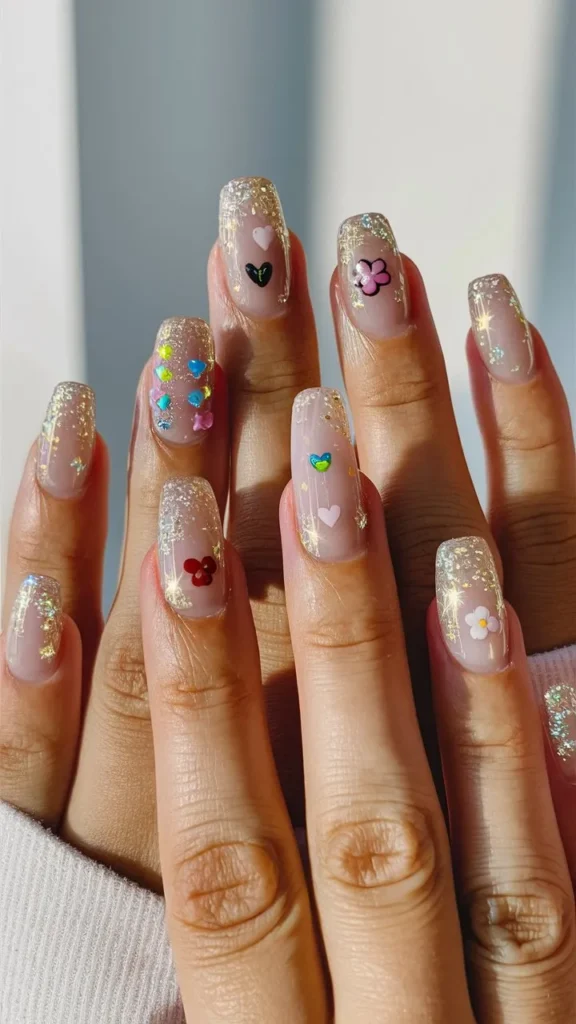 30+ Images of Cute Glitter Nail Ideas