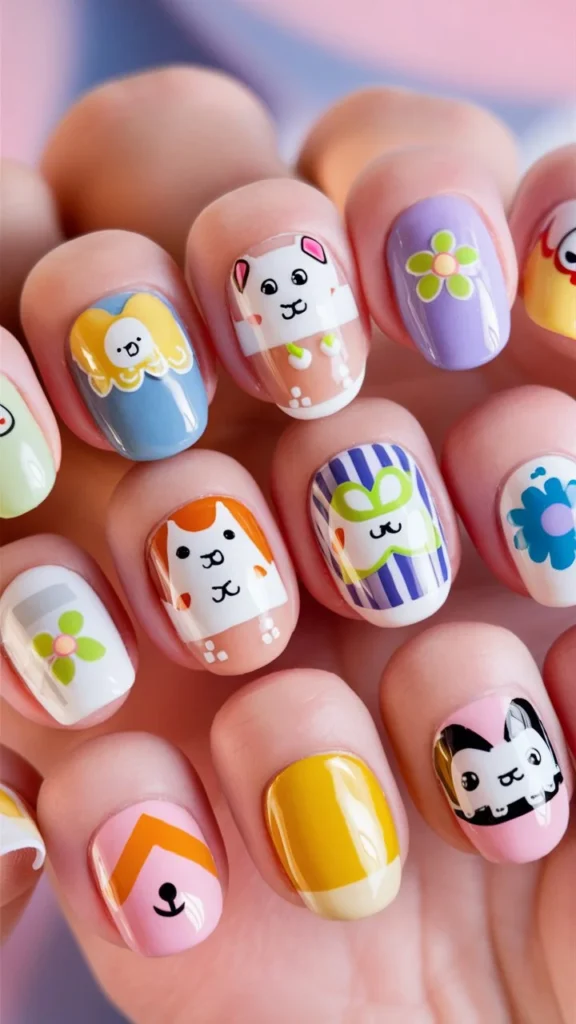 30+ Cute Nail Ideas to Spark Joy in Your Home Manicure