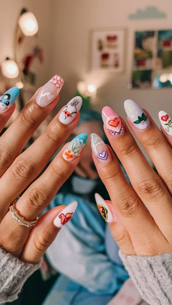 30+ Cute Nail Ideas to Spark Joy in Your Home Manicure