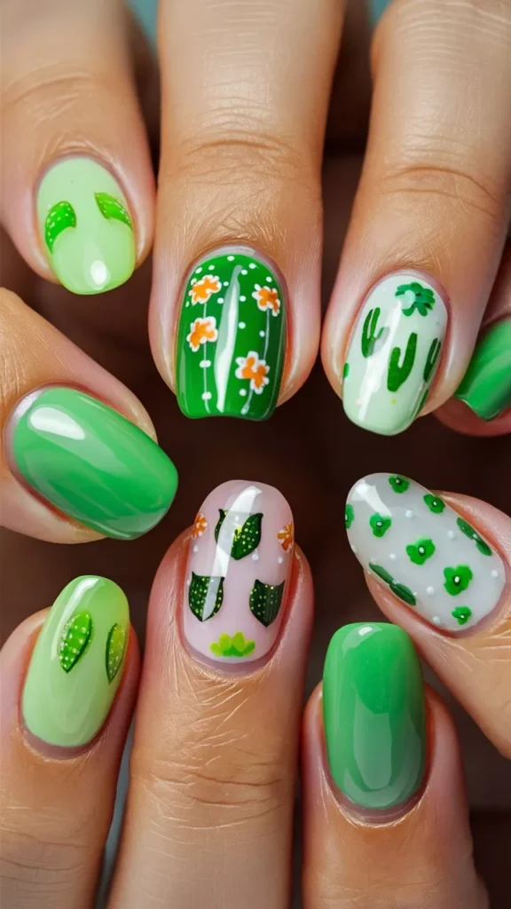 30+ Images of Cute Green Nail Ideas