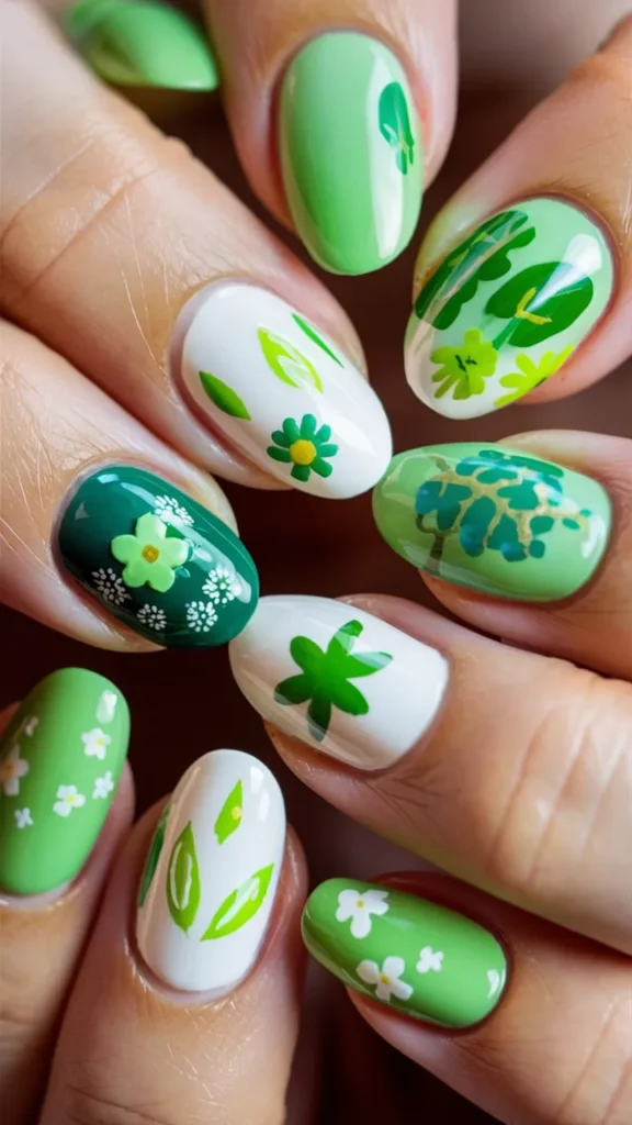 30+ Images of Cute Green Nail Ideas