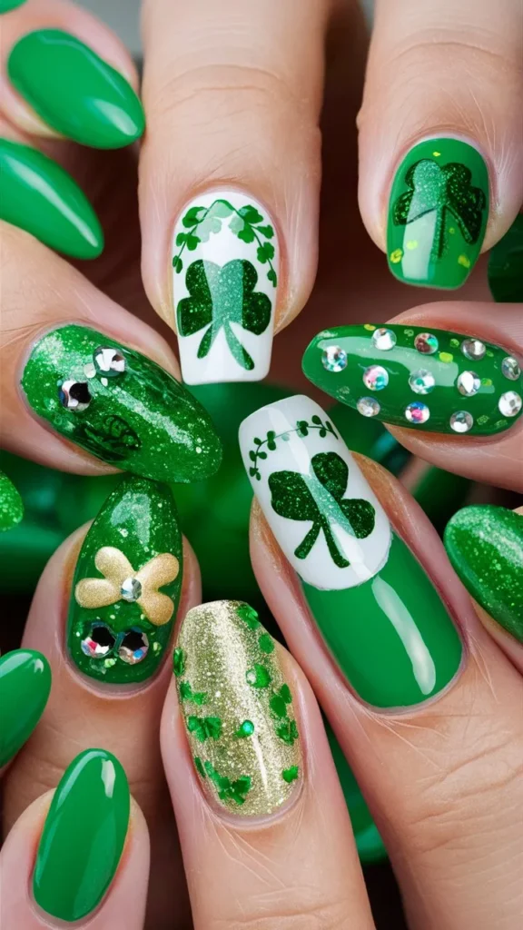 30+ Images of Cute Green Nail Ideas