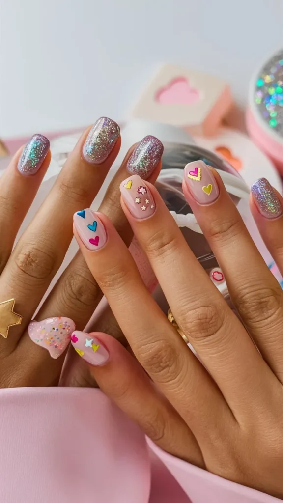 30+ Images of Cute Glitter Nail Ideas