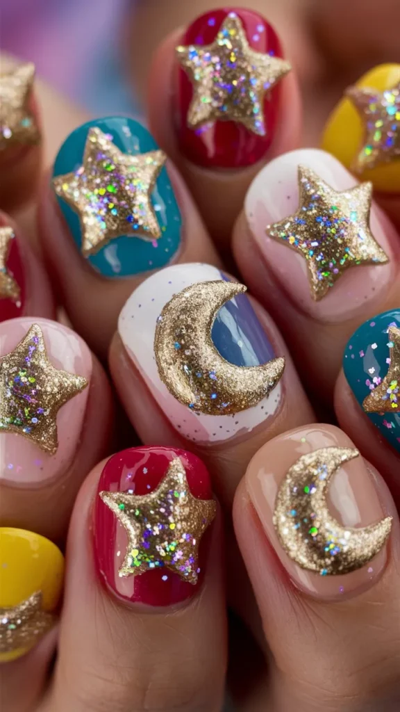 30+ Images of Cute Glitter Nail Ideas