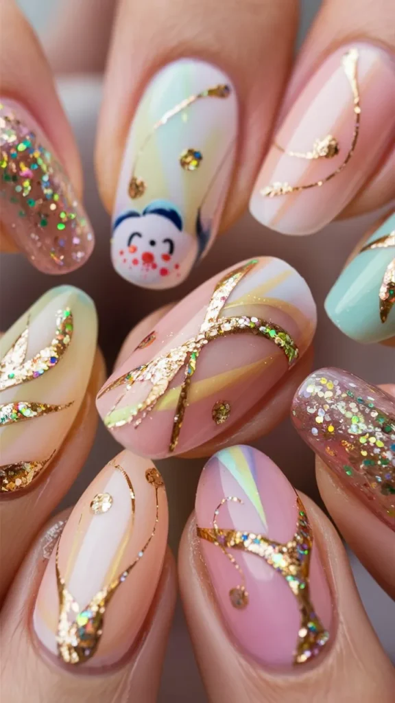 30+ Images of Cute Glitter Nail Ideas