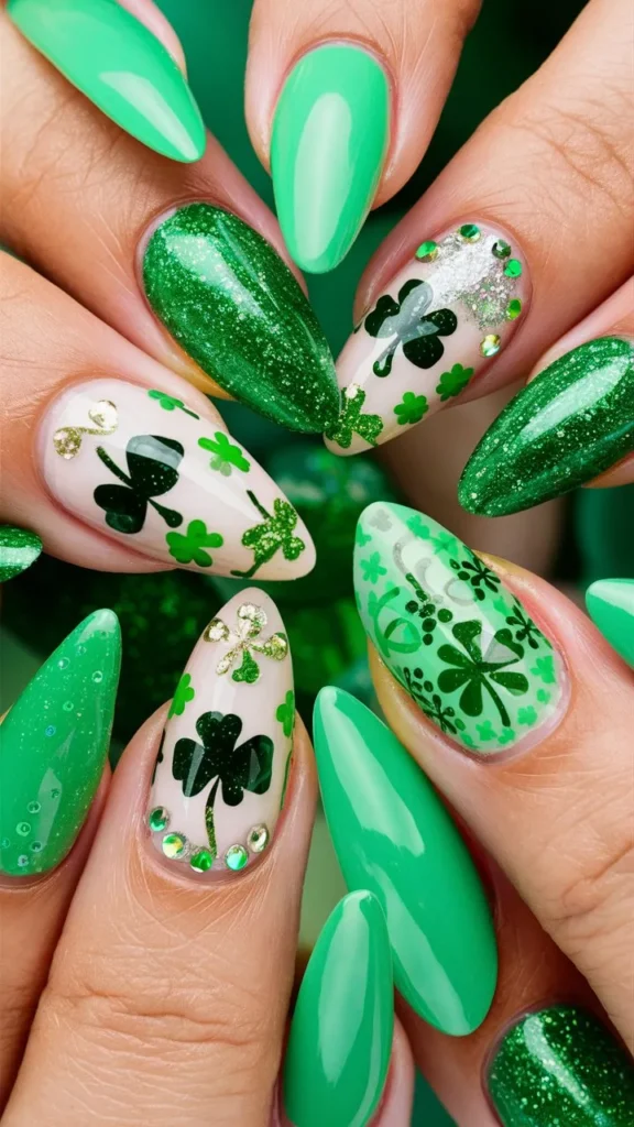 30+ Images of Cute Green Nail Ideas