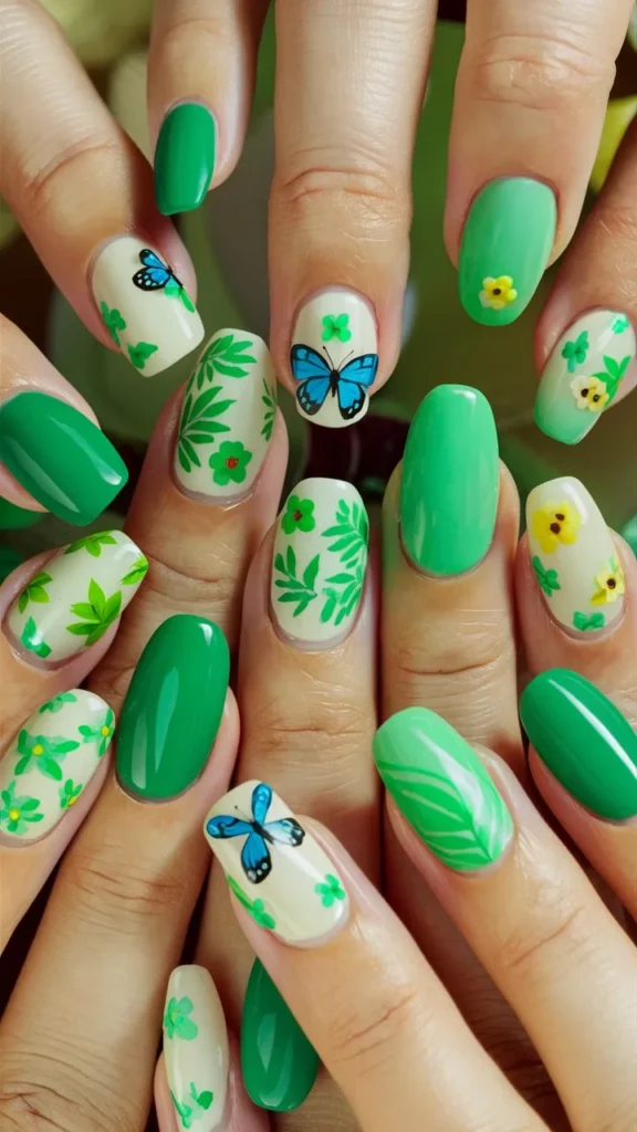 30+ Images of Cute Green Nail Ideas