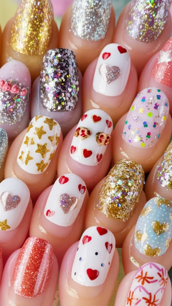 30+ Images of Cute Glitter Nail Ideas