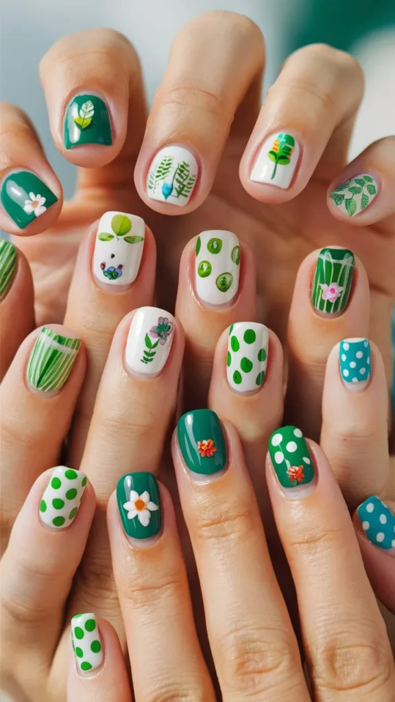 30+ Images of Cute Green Nail Ideas