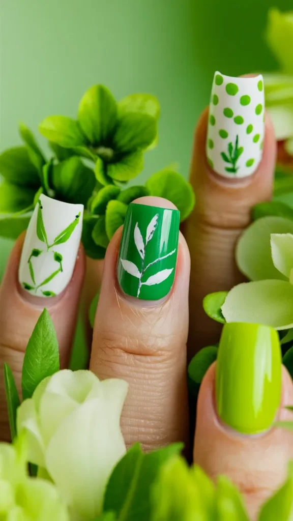 30+ Images of Cute Green Nail Ideas