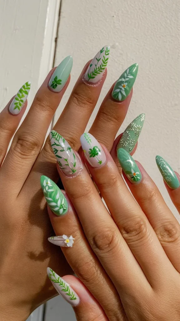 30+ Images of Cute Green Nail Ideas