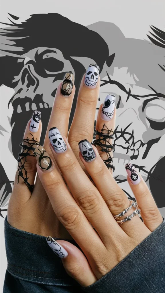 30+ Images of Cute Grunge Nail Ideas