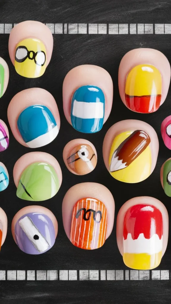 30+ Images of Cute Nail Ideas for School