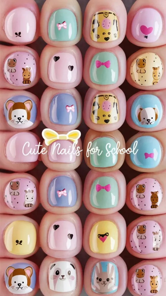 30+ Images of Cute Nail Ideas for School