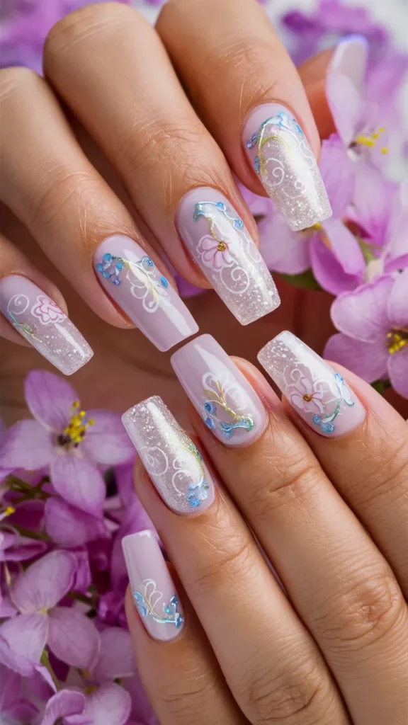 30+ Images of Cute Nails Ideas in Lilac