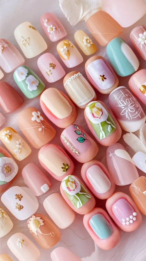 30+ Images of Cute Simple Korean Short Nails Ideas