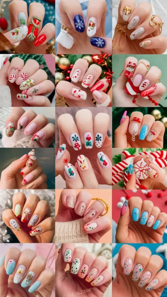 30+ Images of Cute Holiday Nail Ideas to Get You Festive