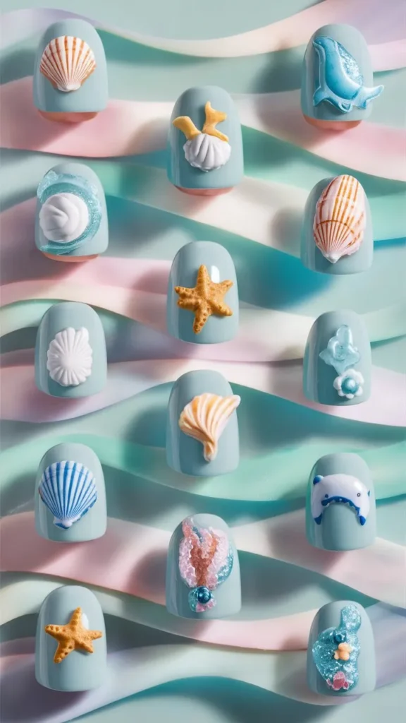 30+ Images of Cute Light Blue Nails Ideas for Every Style