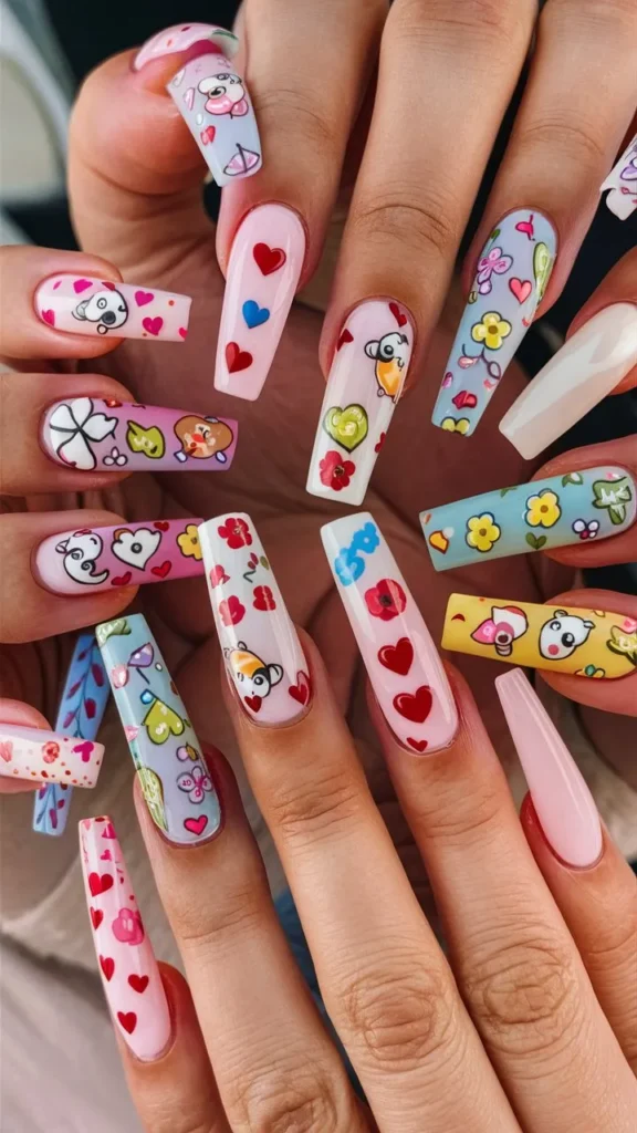 30+ Images of Acrylic Nails Ideas Long and Cute