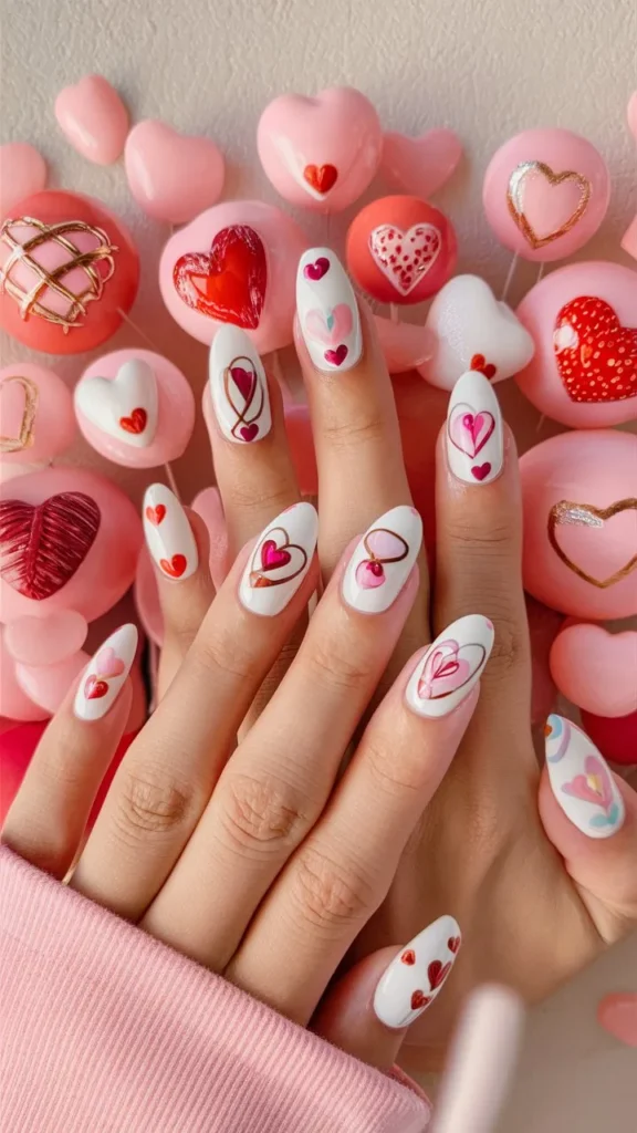 30+ Images of Cute Nails Ideas with Hearts – Perfect for Every Romantic Vibe!