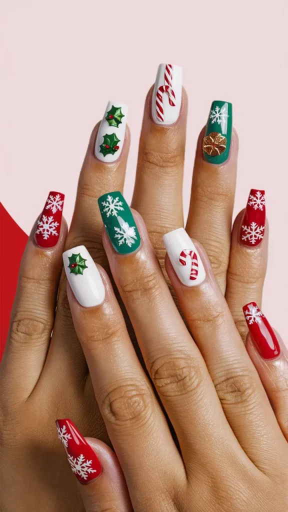 30+ Images of Cute Holiday Nail Ideas to Get You Festive