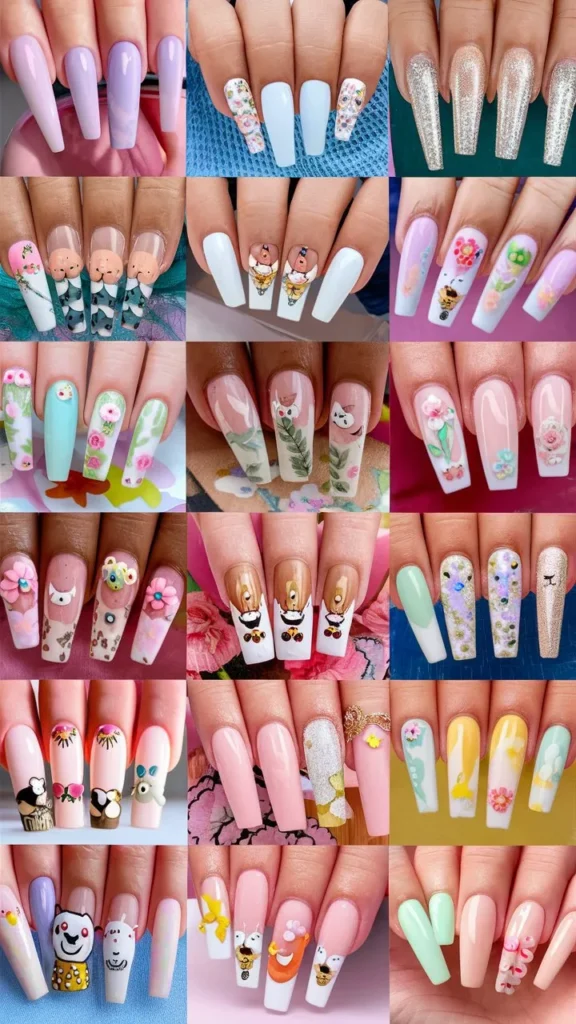 30+ Images of Acrylic Nails Ideas Long and Cute