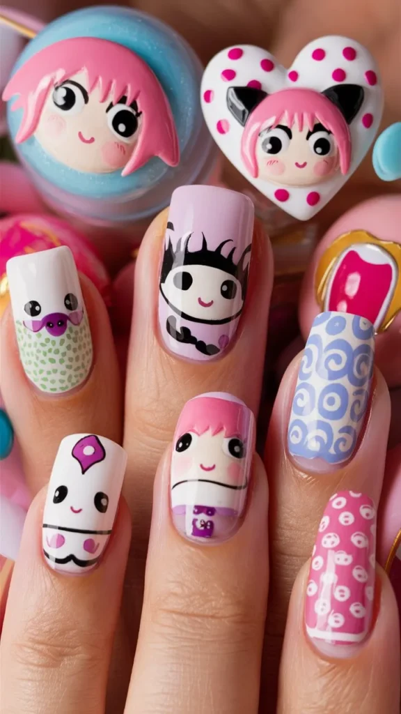 30+ Images of Cute Kuromi Nails Ideas for Every Kawaii Lover