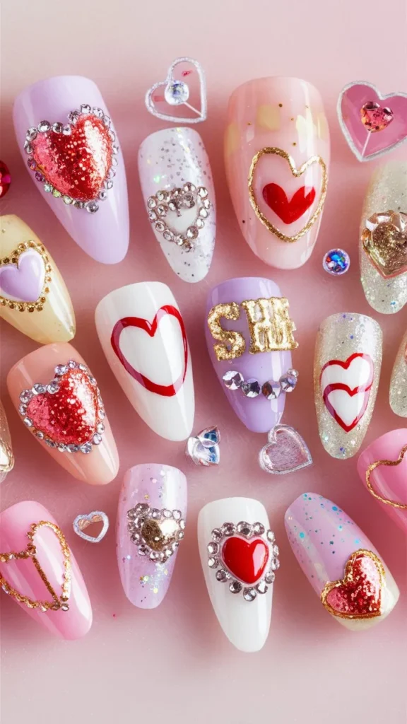 30+ Images of Cute Nails Ideas with Hearts – Perfect for Every Romantic Vibe!