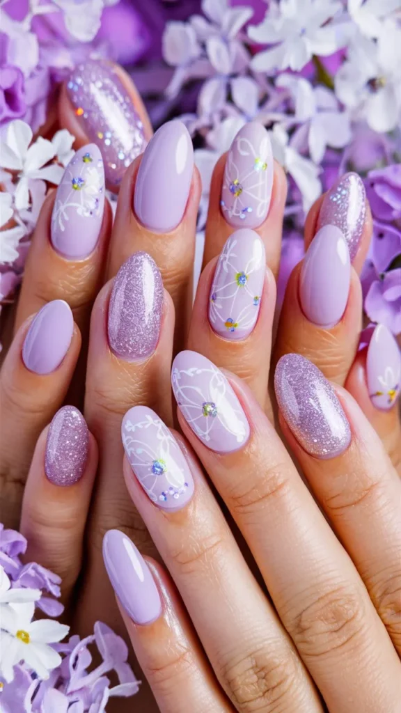 30+ Images of Cute Nails Ideas in Lilac