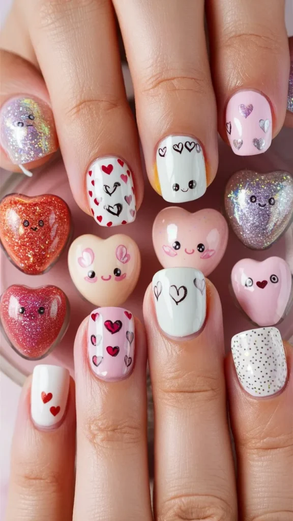 30+ Images of Cute Nails Ideas with Hearts – Perfect for Every Romantic Vibe!